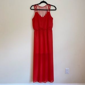 Charlotte Russe Red Maxi Dress